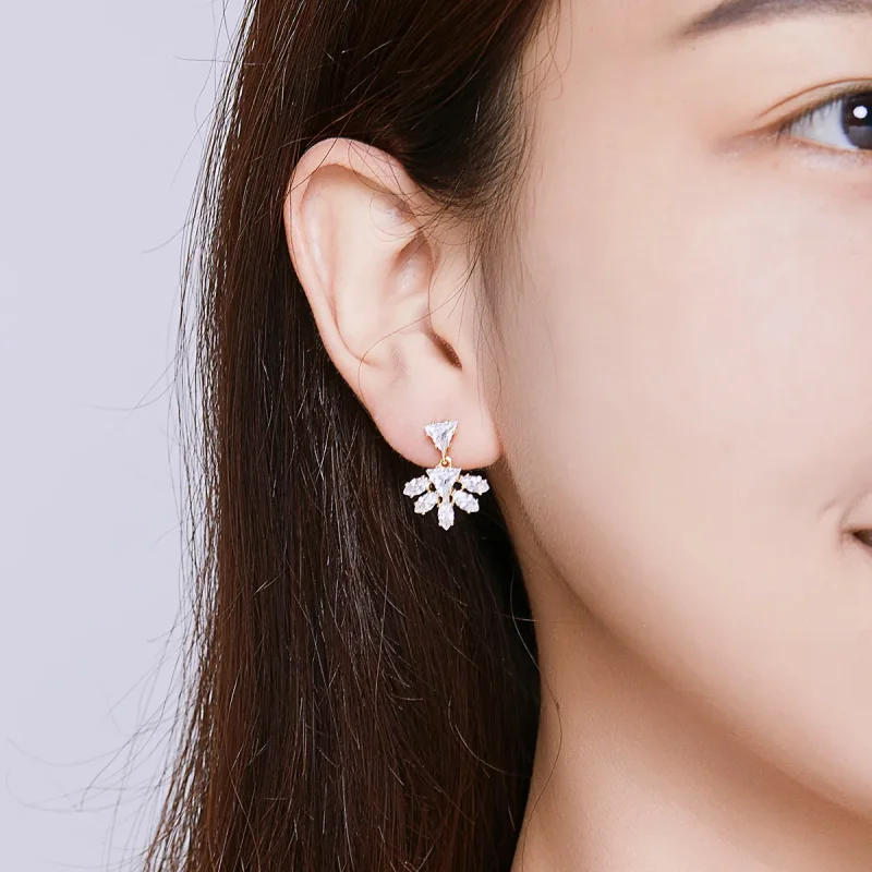 (imagine pentru) Stud Earrings Pandora Style Golden Memories - BSE226 - Vizualizare 6