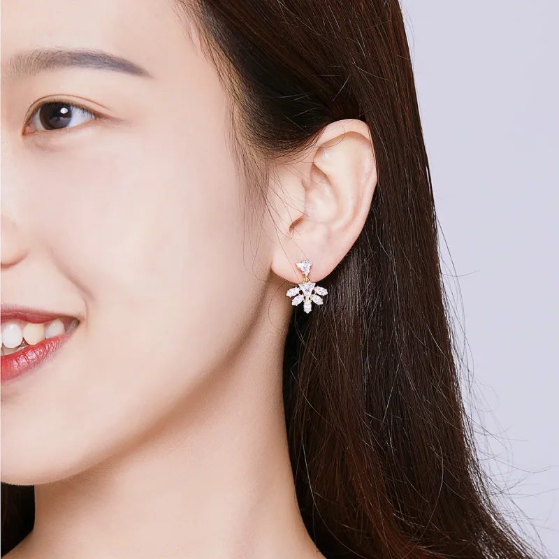 (imagine pentru) Stud Earrings Pandora Style Golden Memories - BSE226 - Vizualizare 7