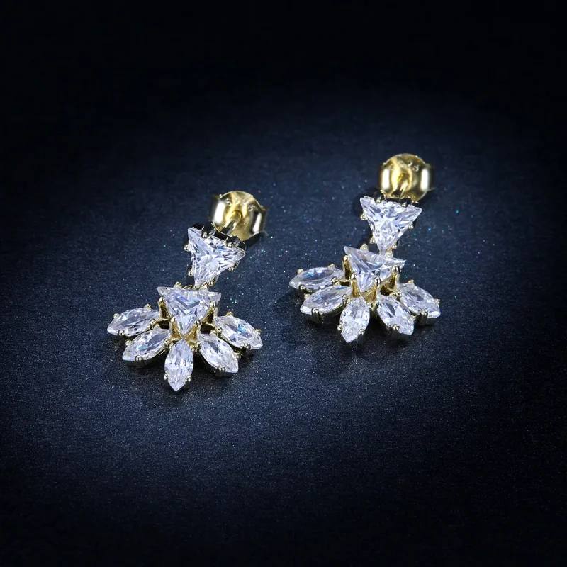 (imagine pentru) Stud Earrings Pandora Style Golden Memories - BSE226 - Vizualizare 8