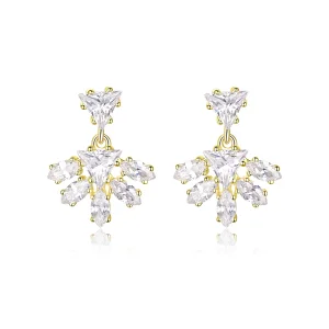 (imagine pentru) Stud Earrings Pandora Style Golden Memories - BSE226