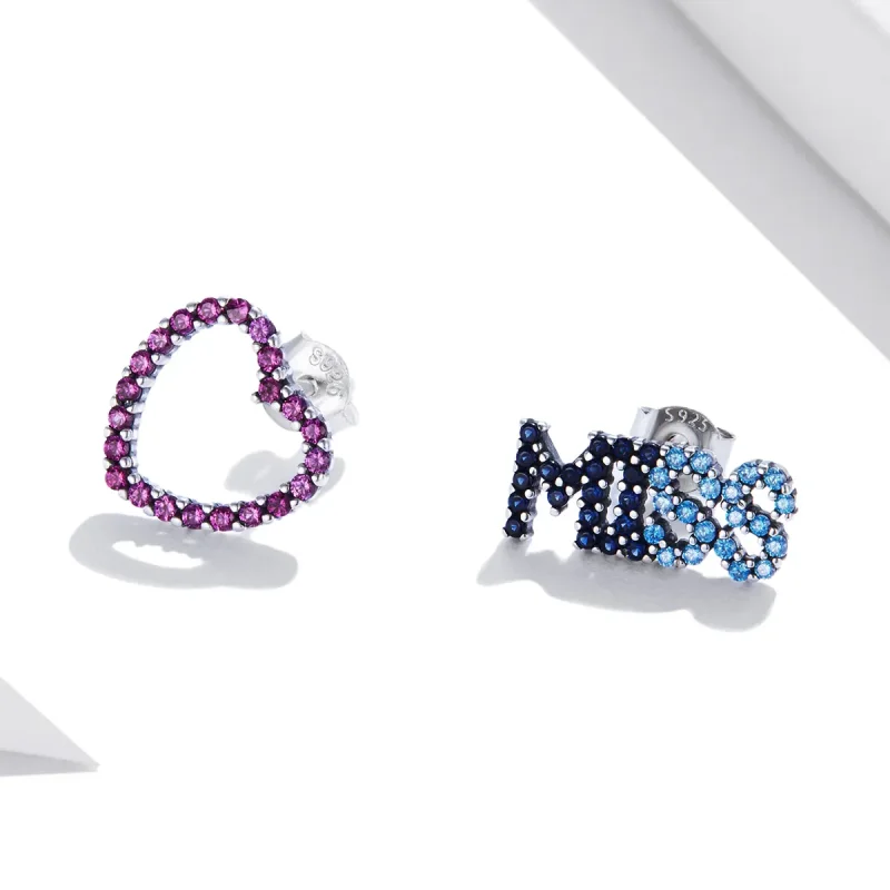 (imagine pentru) Stud Earrings - SCE1197 în stilul Pandora pentru a-ți aminti de tine - Vizualizare 2