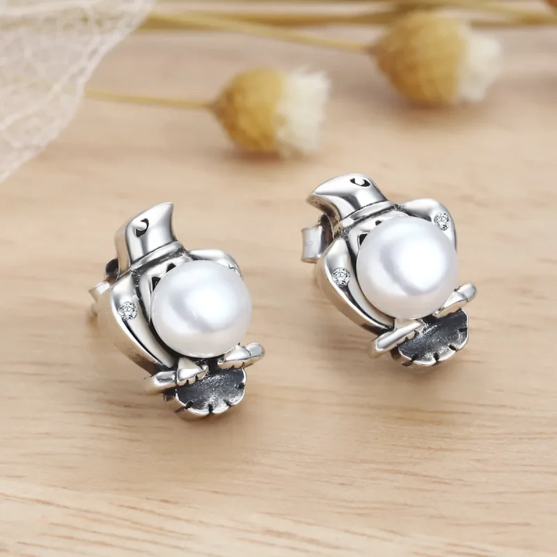 (imagine pentru) Stud Earrings Stil Pandora Guardian of Light - VSE098 - Vizualizare 5