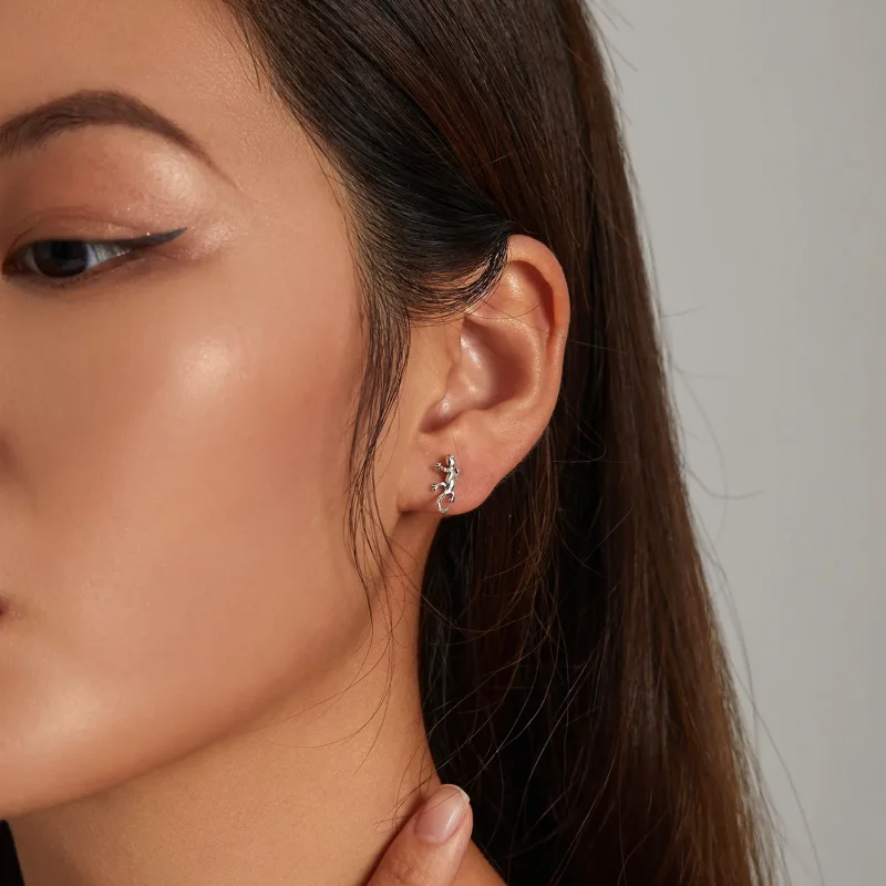 (imagine pentru) Studuri creative în stil Pandora cu modelul de gecko - SCE1292 - Vizualizare 6