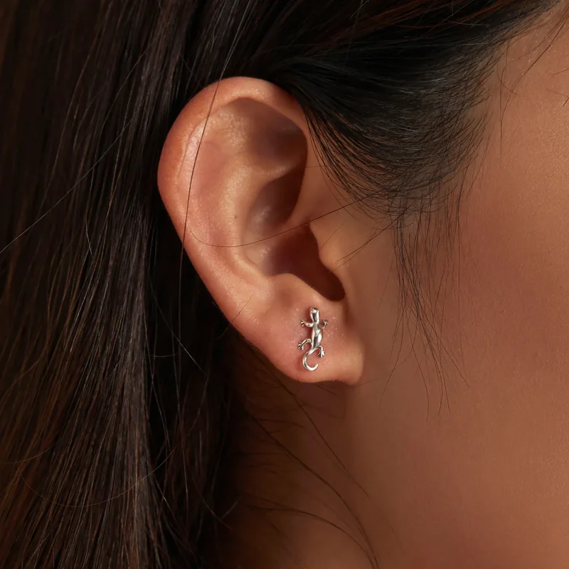 (imagine pentru) Studuri creative în stil Pandora cu modelul de gecko - SCE1292 - Vizualizare 7