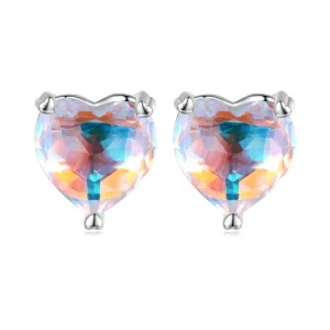 (imagine pentru) Studuri din sticlă în stil Pandora, model Love Symphony - BSE713