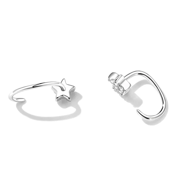 (imagine pentru) Studuri simple în stil Pandora cu stea - SCE1421 - Vizualizare 4