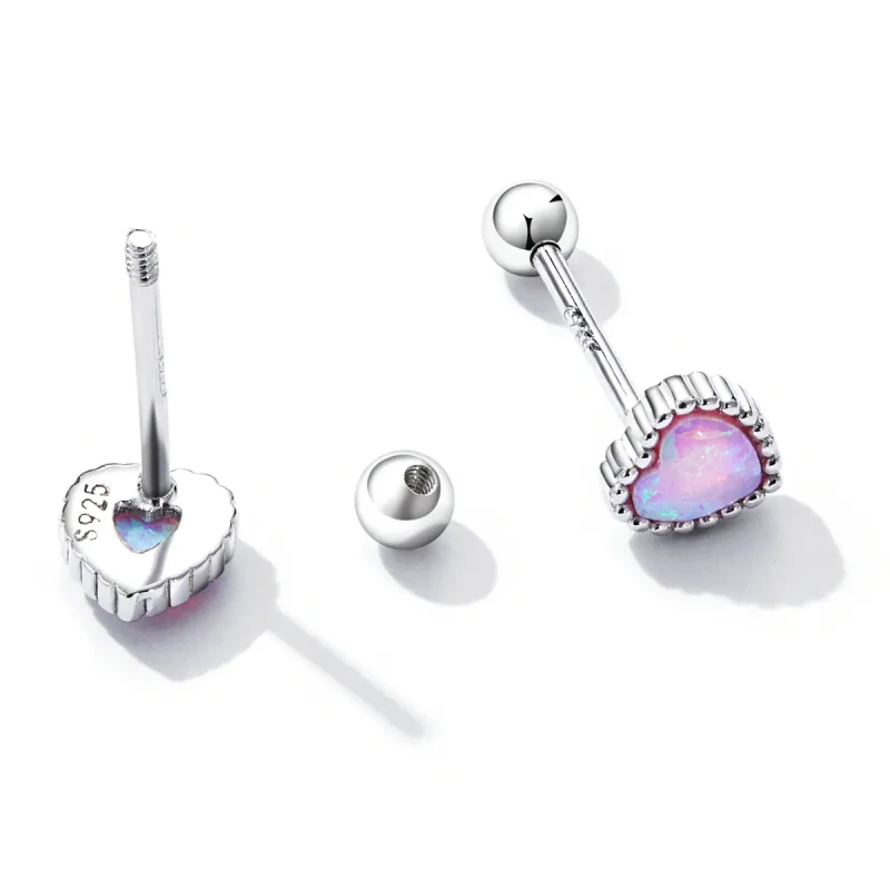 (imagine pentru) Studurile de tip Pandora cu opal iubire - SCE1383 - Vizualizare 3