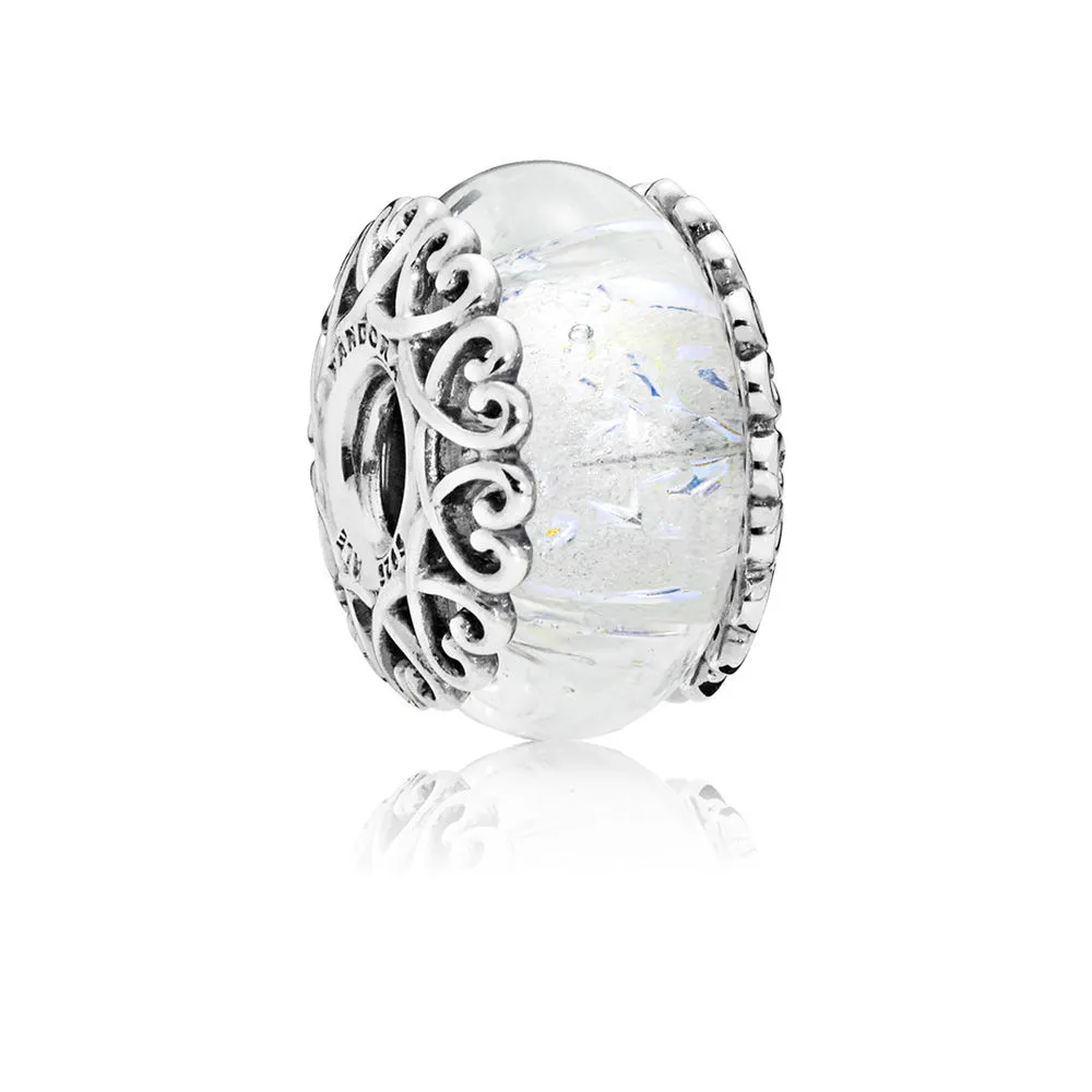 sticlă albă irizată 797617 talismane pandora