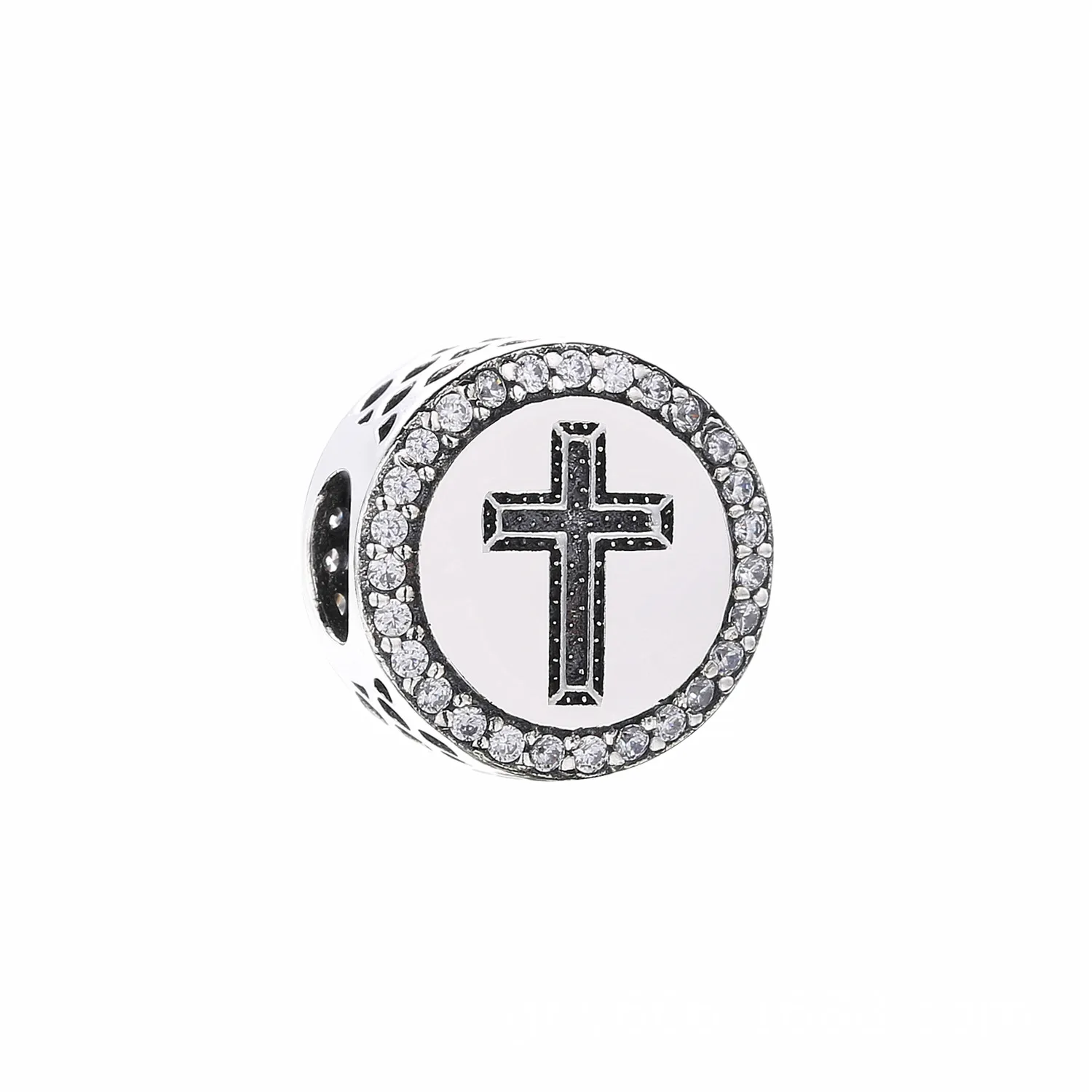 talisman pandora crucea credintei din argint