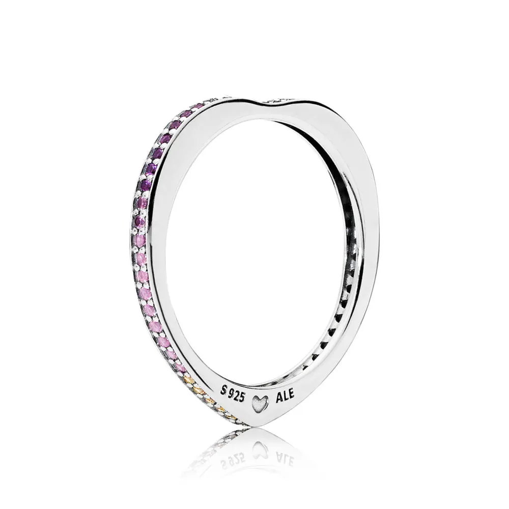 pandantiv pandora arcul de iubire multicolor din argint