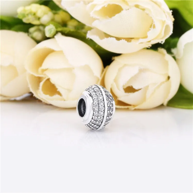 (imagine pentru) Distanţier PANDORA, Pavé strălucitor - 798066CZ - Vizualizare 2