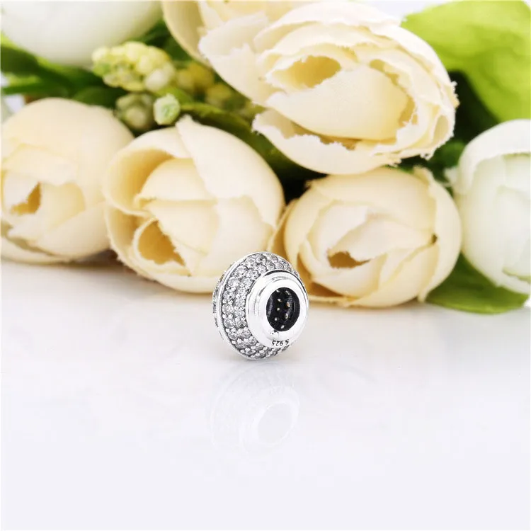 (imagine pentru) Distanţier PANDORA, Pavé strălucitor - 798066CZ - Vizualizare 3