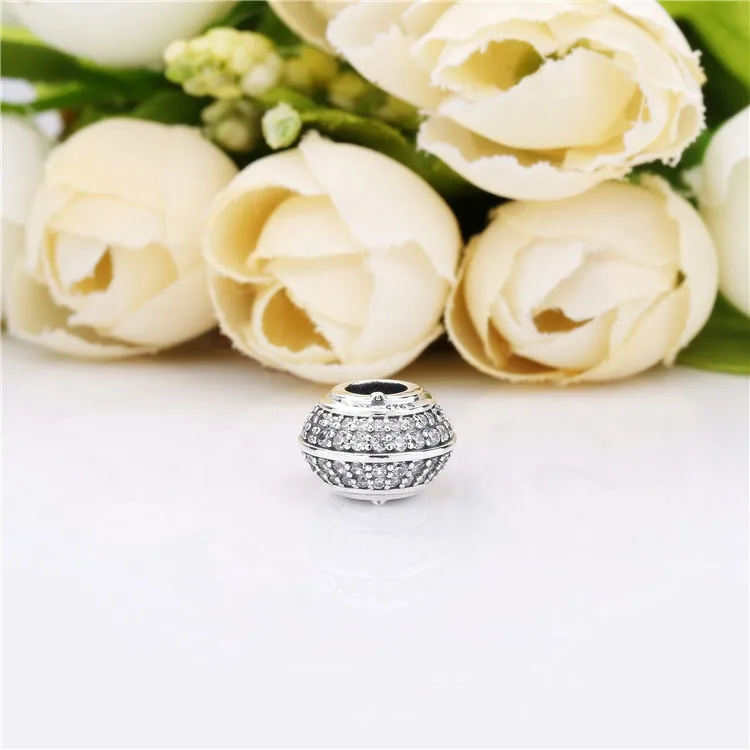 (imagine pentru) Distanţier PANDORA, Pavé strălucitor - 798066CZ - Vizualizare 4