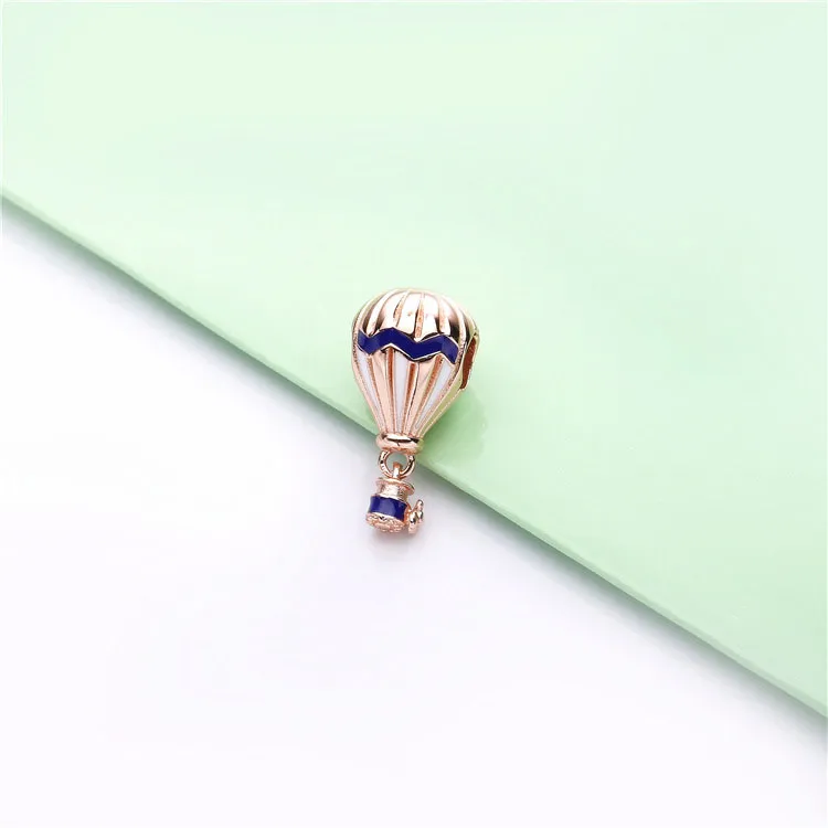 (imagine pentru) Talisman pandantiv PANDORA, Balon albastru cu aer cald - 788055ENMX - Vizualizare 2