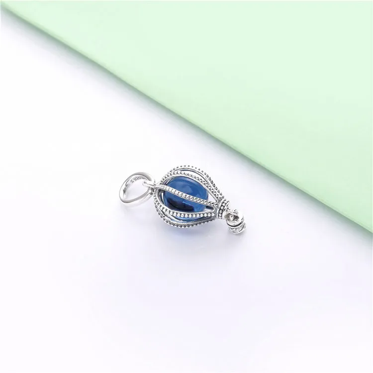 (imagine pentru) Talisman pandantiv PANDORA, Balon albastru cu aer cald - 798064NMB - Vizualizare 3