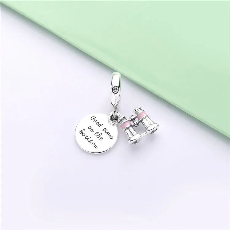(imagine pentru) Talisman pandantiv PANDORA, Binoclu în formă de inimă - 798062CZ - Vizualizare 3