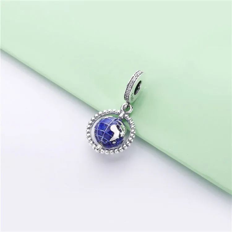 (imagine pentru) Talisman pandantiv PANDORA, Glob rotitor - 798021CZ - Vizualizare 2