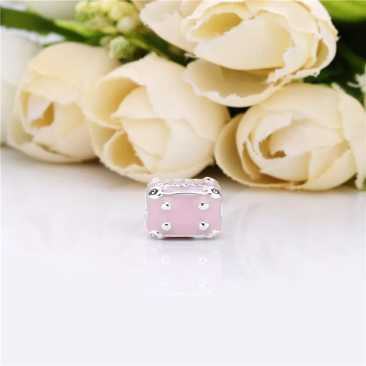 (imagine pentru) Talisman PANDORA, Bagaj de călătorie roz - 798063EN124 - Vizualizare 4