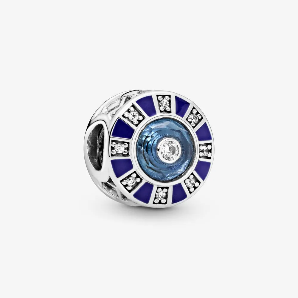 talisman pandora cu mozaic albastru 798031en195