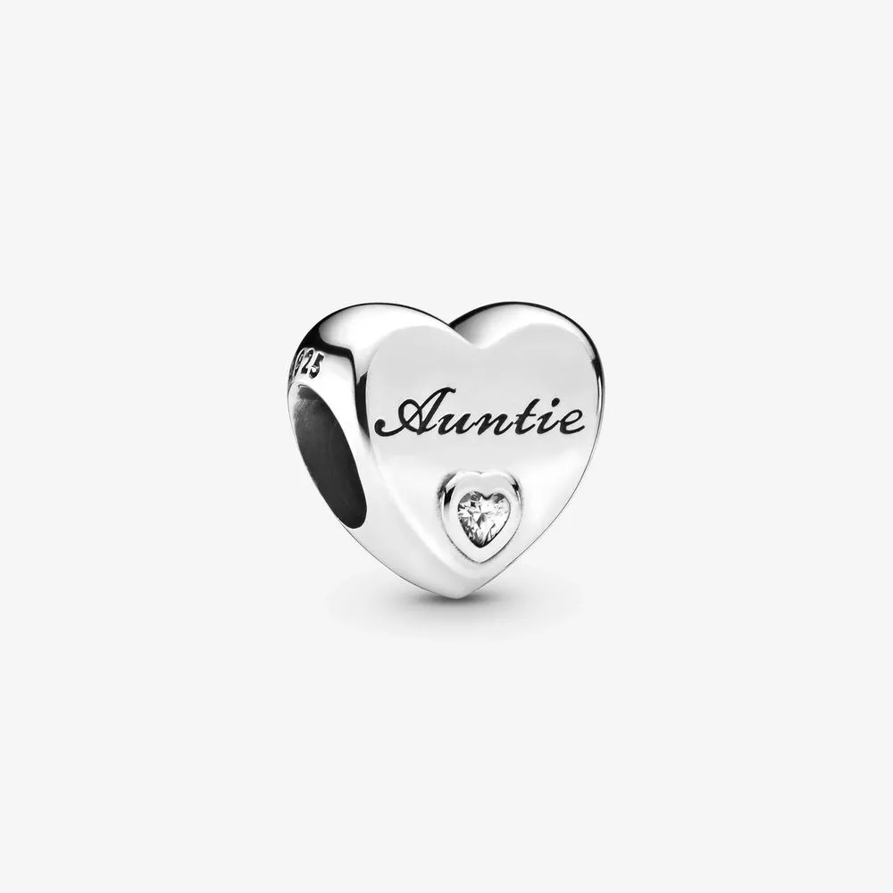 Talisman Pandora Mătușa dragoste Inima din argint - 798261CZ