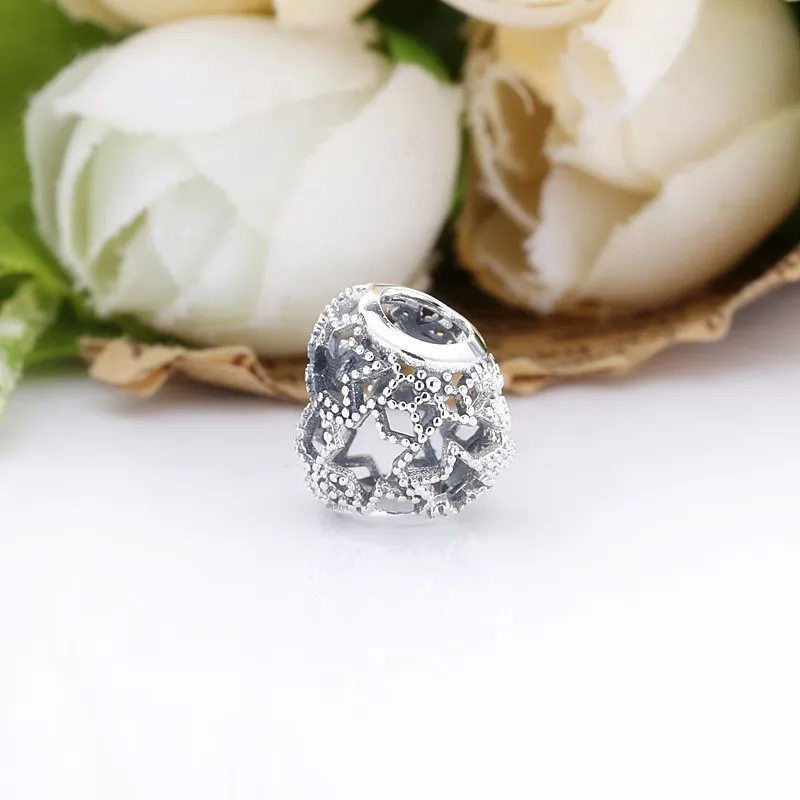 (imagine pentru) Talisman cu stele cu mărgele și inimioară cu structură dantelată - 798462C00 - Vizualizare 4
