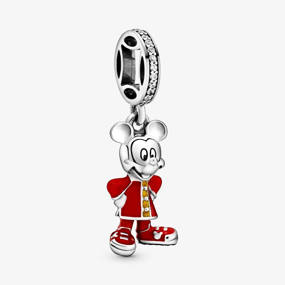Talisman pandantiv Pandora cu Disney Mickey Mouse din argint - 798635C01