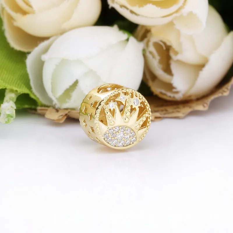 (imagine pentru) Talisman Pandora Soare ajurată placat cu aur de 14 k - 768778C01 - Vizualizare 4