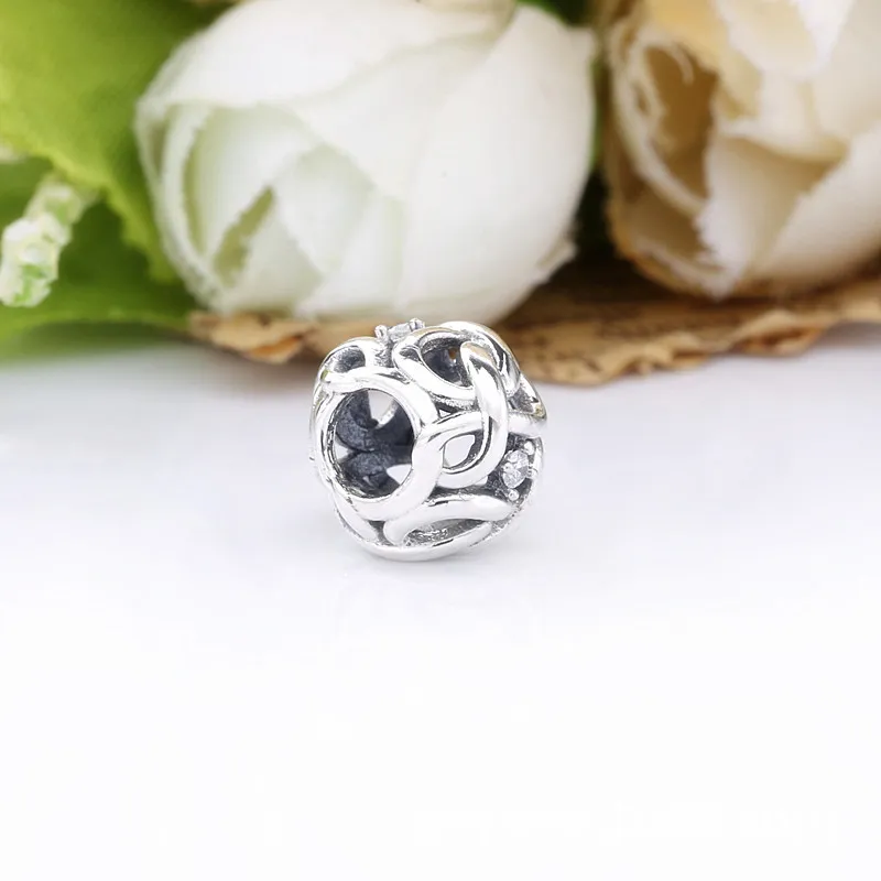 (imagine pentru) Talisman în stil infinity împletit cu structură dantelată - 798824C01 - Vizualizare 4