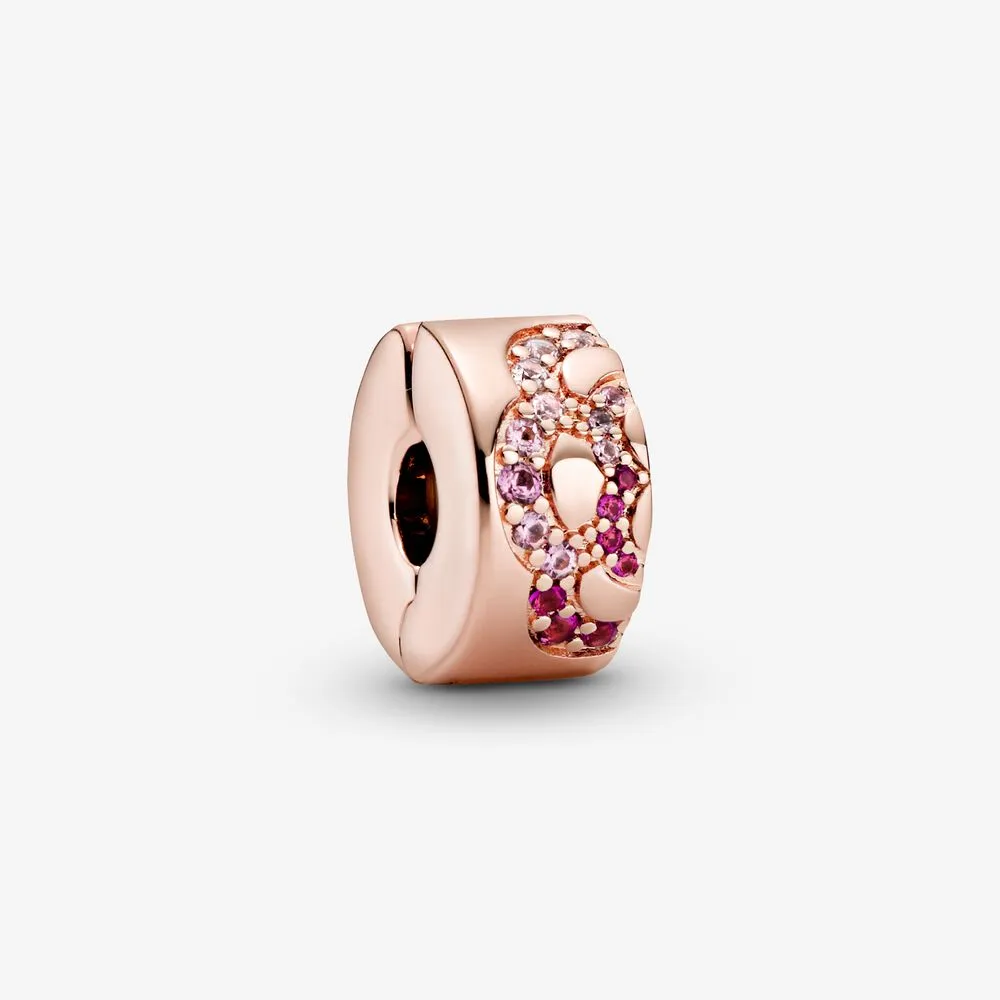 talisman pandora cu fixare ușoară ventilator pliabil roz 788153c01