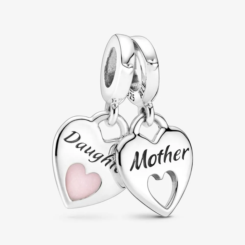 talisman pandora de tip pandantiv cu inimă dublă ce poate fi împărțită 799187c01