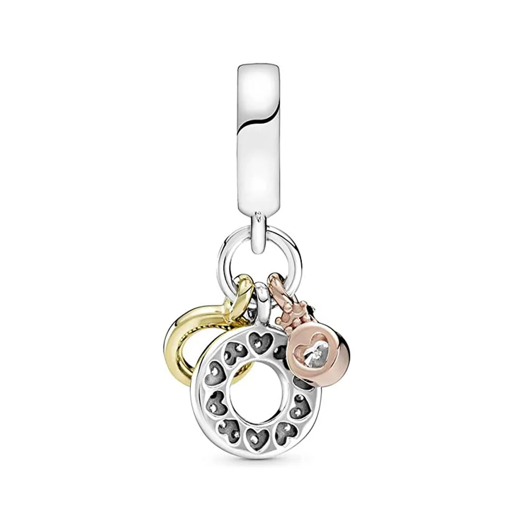 talisman pandora de tip pandantiv cu monogramă și logo triplu 769044c01