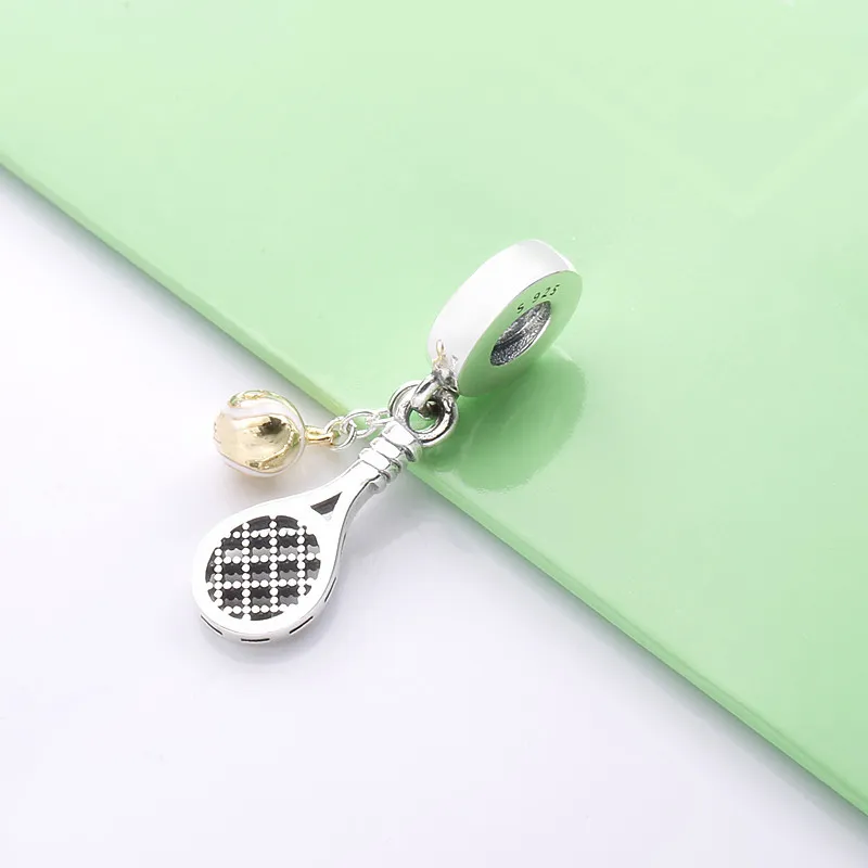 (imagine pentru) Talisman PANDORA de tip pandantiv cu rachetă și minge de tenis - 769026C01 - Vizualizare 4