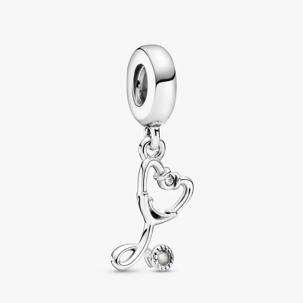 talisman pandora de tip pandantiv cu stetoscop în formă de inimă 799072c01