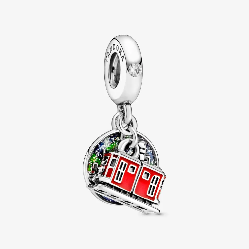 talisman pandora de tip pandantiv cu tramvaiul de vârf din hong kong 798926c01