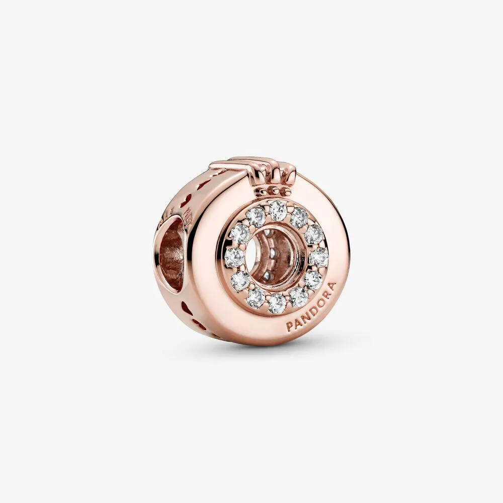 talisman pandora o cu coroană pavé cu centru deschis 789059c01