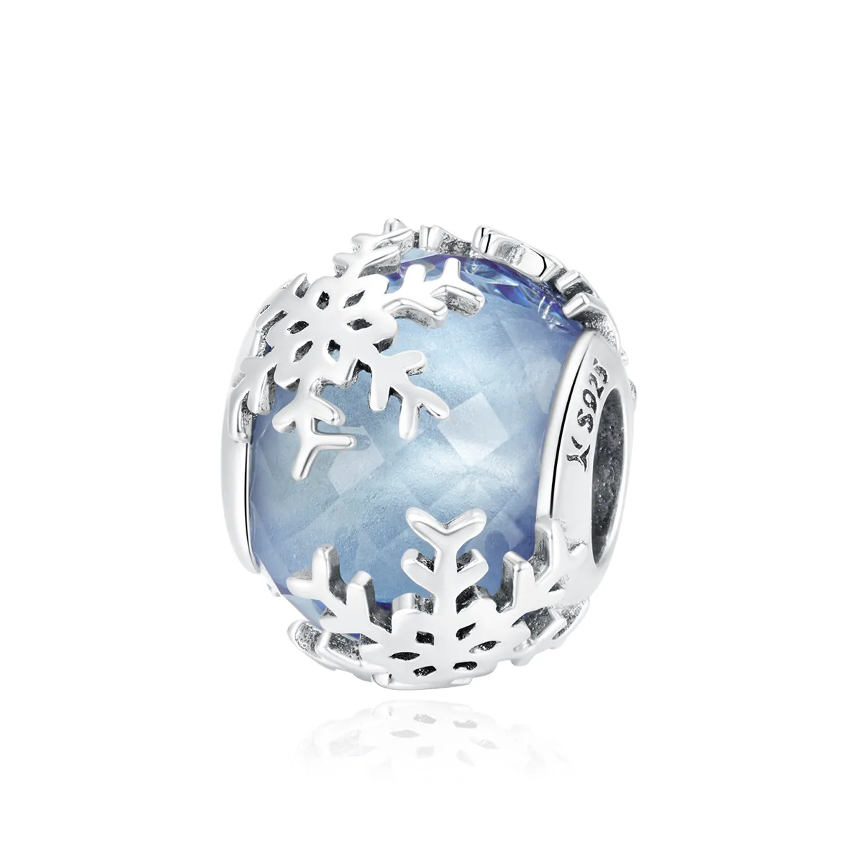 Talisman Tip Pandora Fulg de zăpadă de cristal din argint - SCC1666