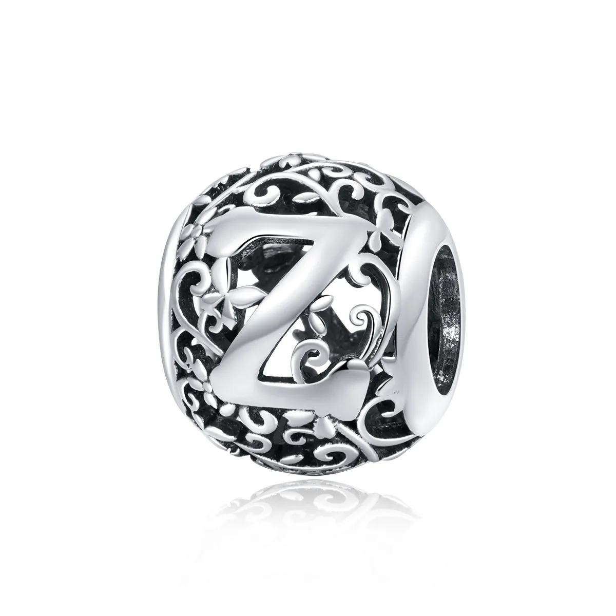 Talisman Tip Pandora Scrisoare de floare ajurată Z din argint - SCC1444-Z