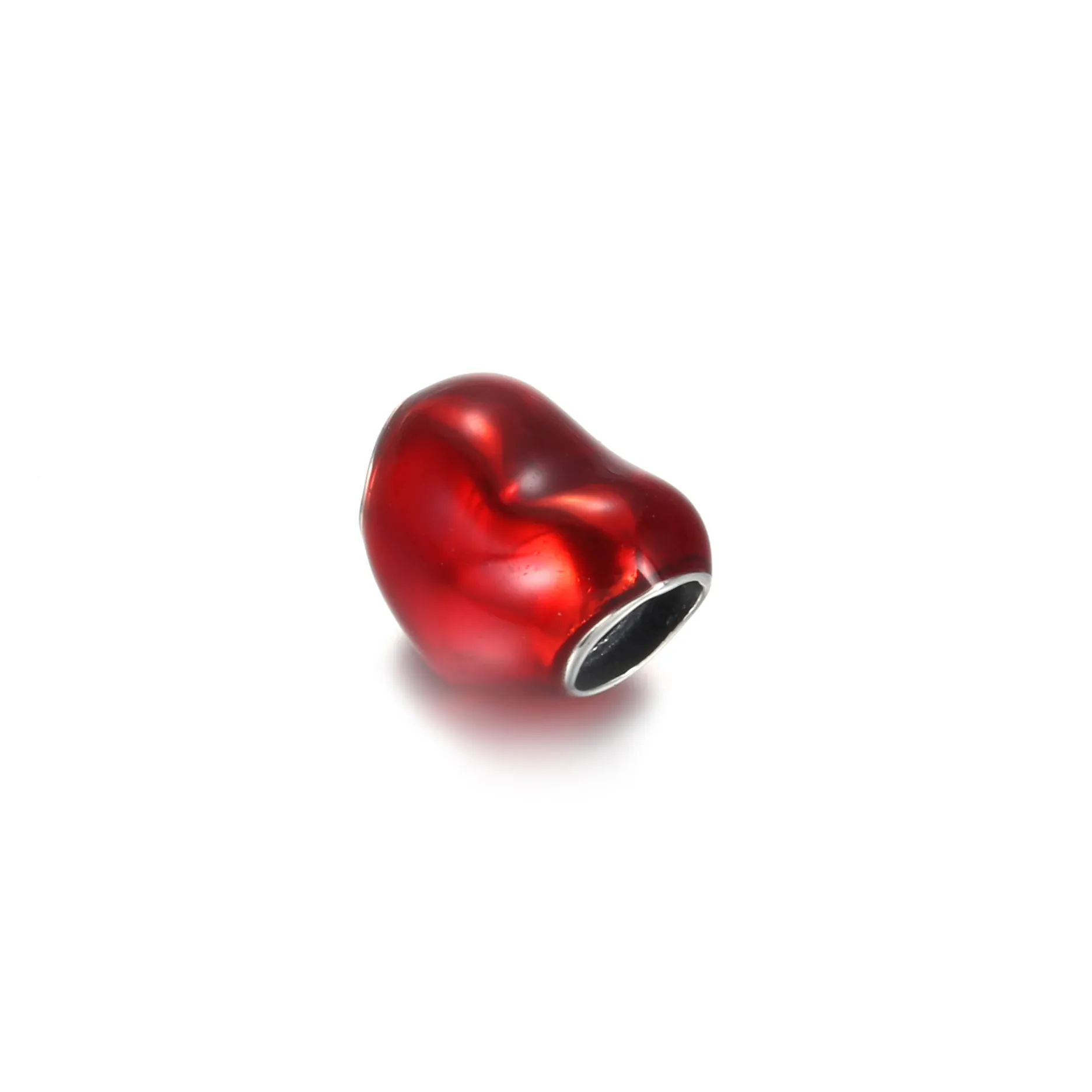 Talisman cu inimă roșie metalică - 799291C02