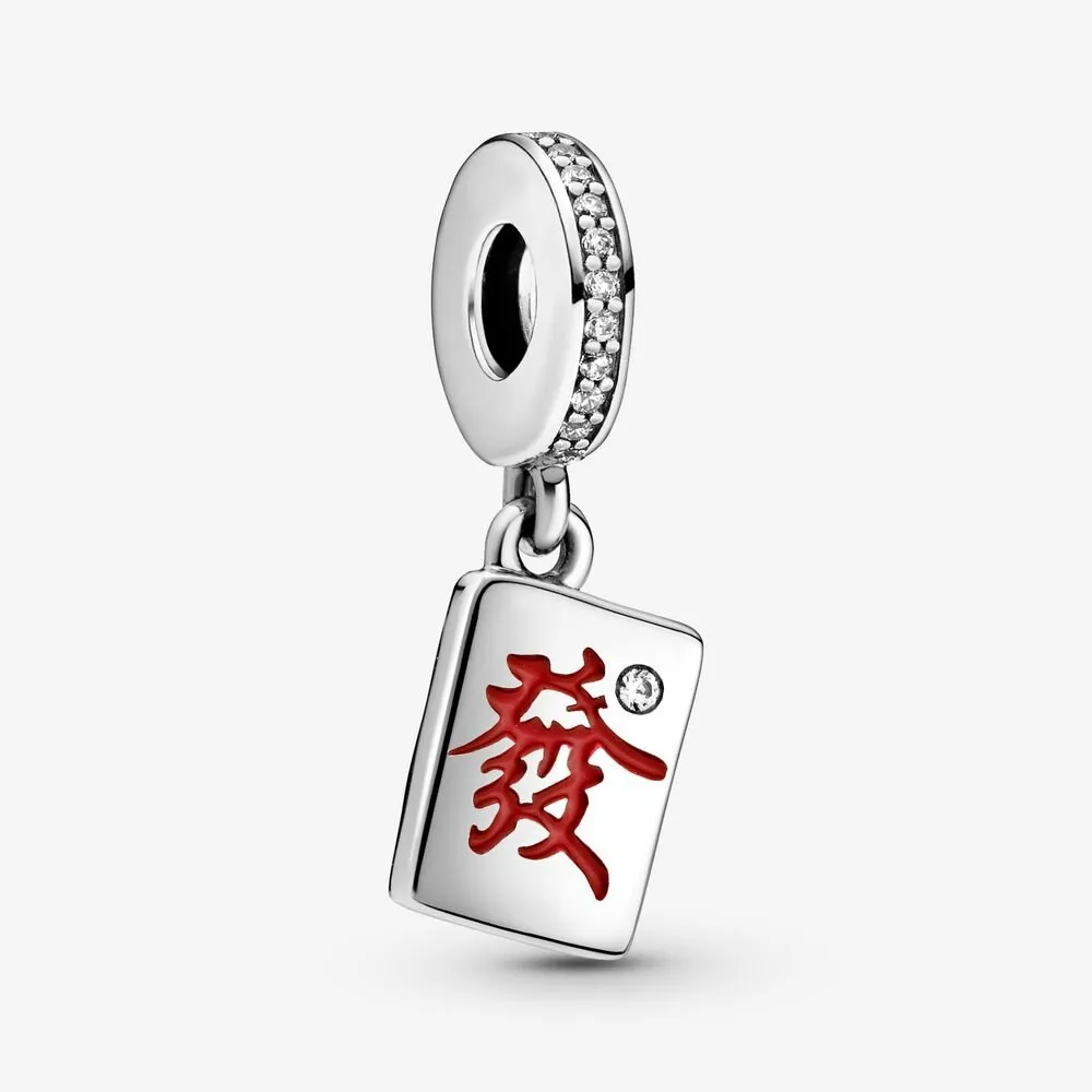 Talisman pandantiv Pandora cu Mahjong din argint - 799277C01