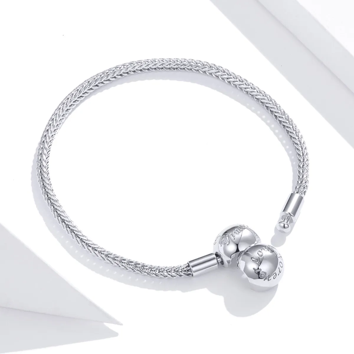 Brățară Tip Pandora cu dragoste pentru totdeauna din argint - SCB201