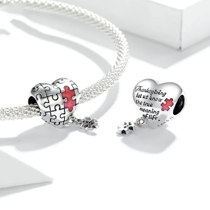 (imagine pentru) Pandora Style Charm de Argint pentru Autism - SCC1635 - Vizualizare 2