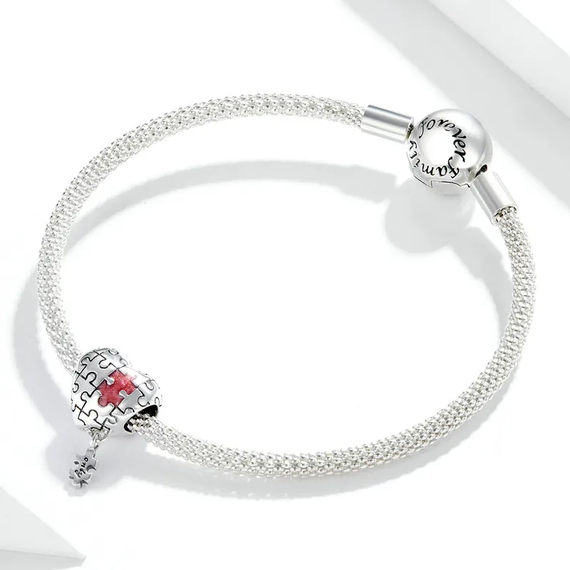 (imagine pentru) Pandora Style Charm de Argint pentru Autism - SCC1635 - Vizualizare 3