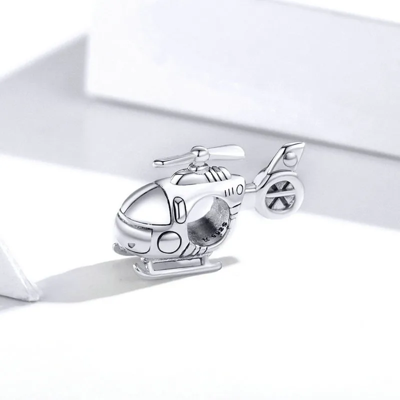 (imagine pentru) Pandora Style Mici Charm de Elicopter de Argint - SCC1699 - Vizualizare 2