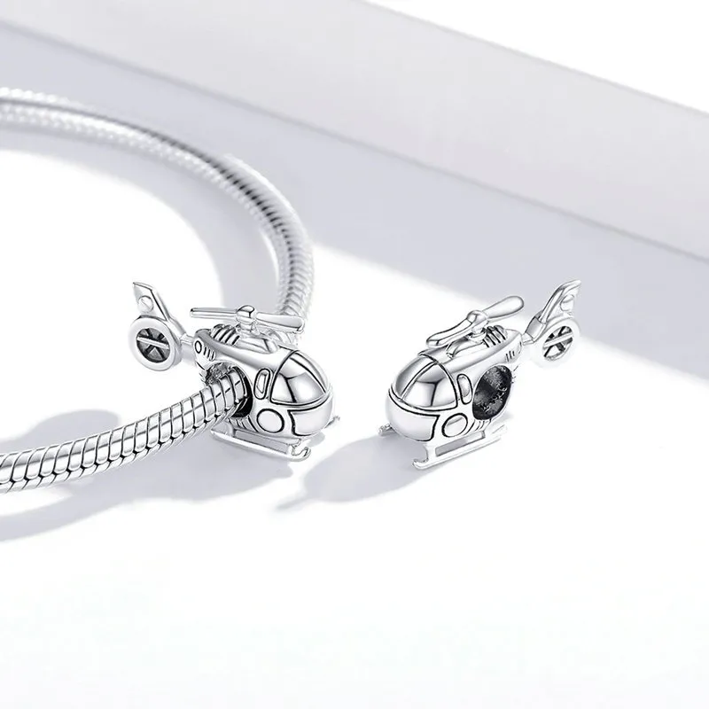 (imagine pentru) Pandora Style Mici Charm de Elicopter de Argint - SCC1699 - Vizualizare 4