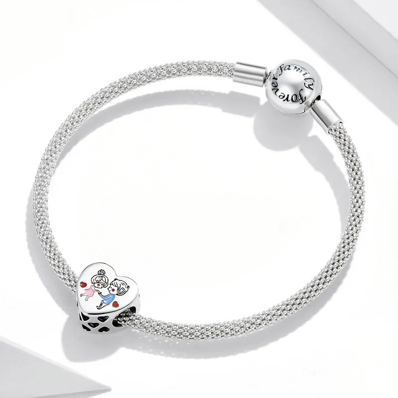 (imagine pentru) Pandora Style Charm de Argint pentru Cuplu - SCC1744 - Vizualizare 3
