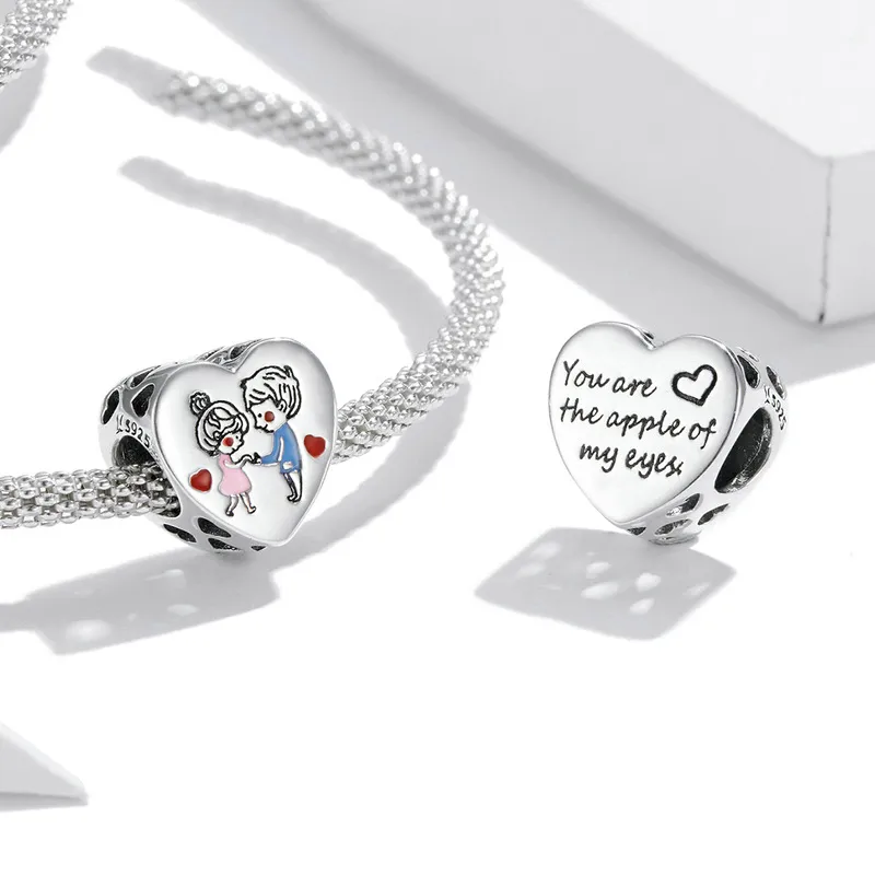 (imagine pentru) Pandora Style Charm de Argint pentru Cuplu - SCC1744 - Vizualizare 4