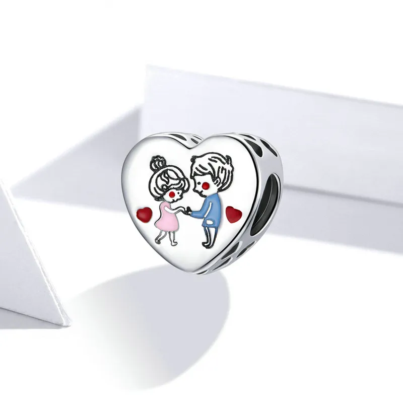 (imagine pentru) Pandora Style Charm de Argint pentru Cuplu - SCC1744 - Vizualizare 5