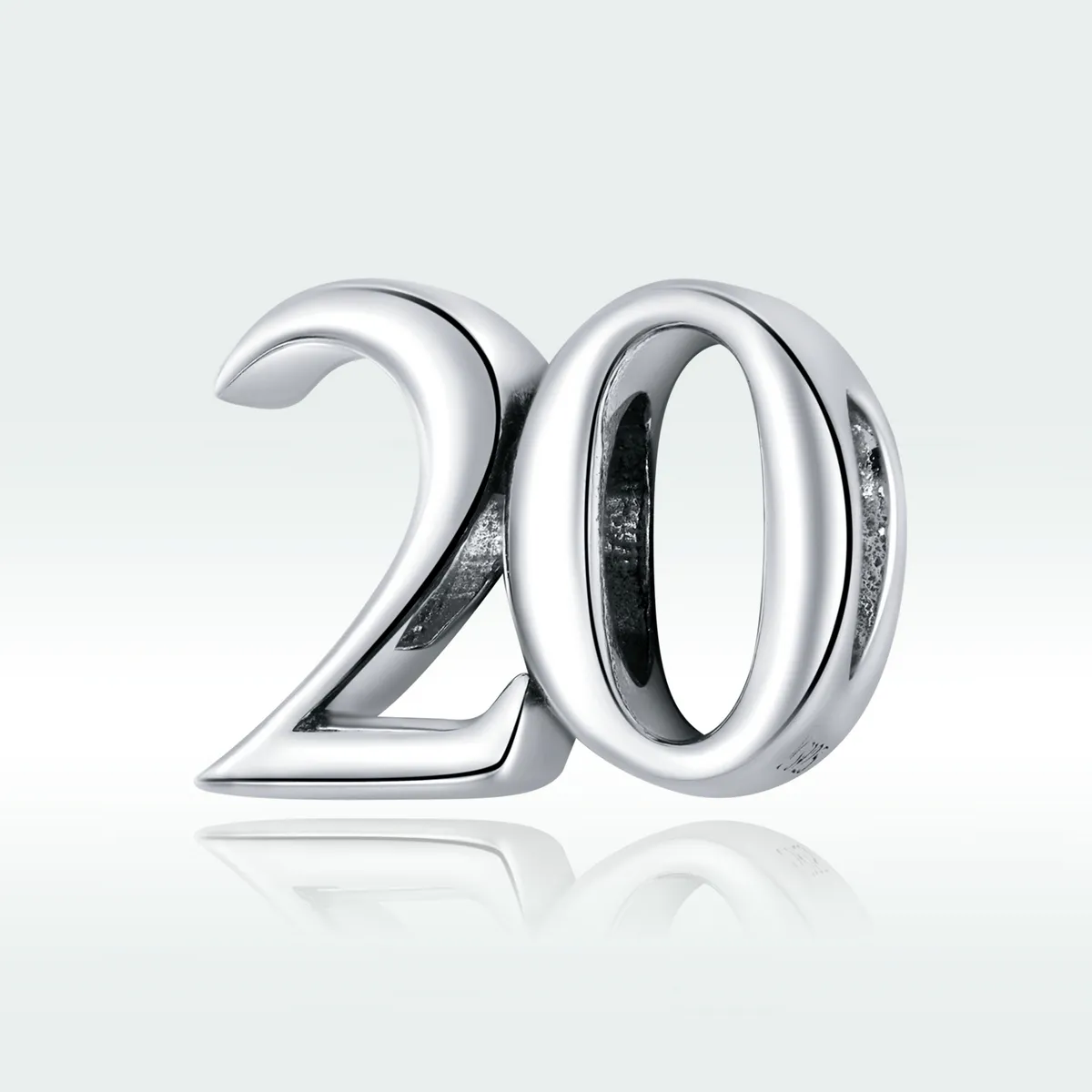 Talisman Tip Pandora 20 de ani din argint - SCC1623