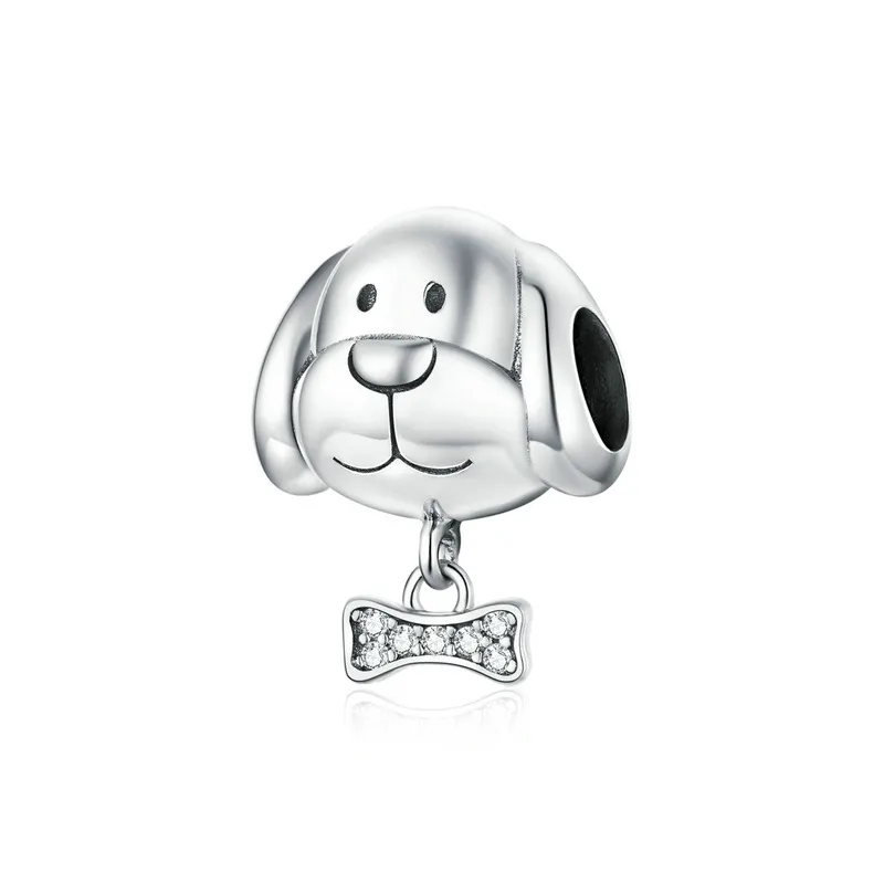 (imagine pentru) Talisman Tip Pandora Beagle din argint - BSC244