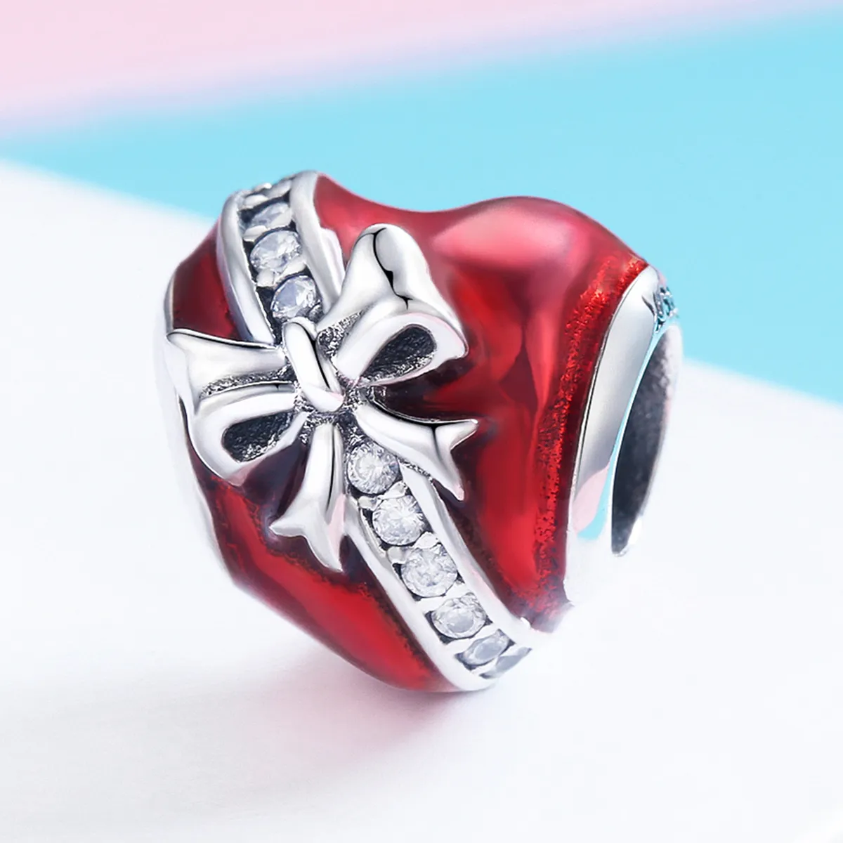 Talisman Tip Pandora Cadou de dragoste de Ziua Îndrăgostiților din argint - SCC741